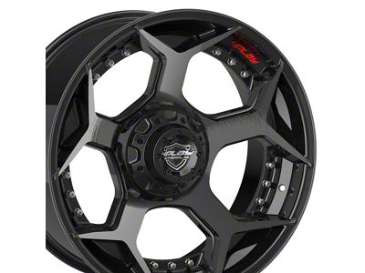 4Play 4P50 Brushed Black Wheel; 20x10; -24mm Offset (20-24 Jeep Gladiator JT)