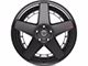 4Play 4PF5 Matte Black Center with Gloss Black Barrel Wheel; 20x9 (20-24 Jeep Gladiator JT)