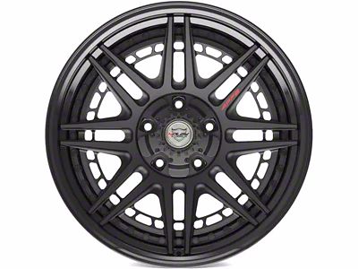 4Play 4PF8 Matte Black Center with Gloss Black Barrel Wheel; 20x9; 0mm Offset (20-24 Jeep Gladiator JT)