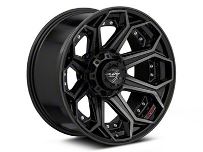 4Play 4P80R Brushed Black Wheel; 20x10; -24mm Offset (99-04 Jeep Grand Cherokee WJ)