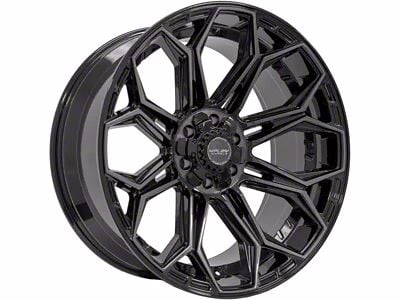 4Play 4P83 Brushed Black Wheel; 20x10; -18mm Offset (99-04 Jeep Grand Cherokee WJ)