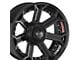 4Play 4P70 Brushed Black Wheel; 20x10; -24mm Offset (05-10 Jeep Grand Cherokee WK)