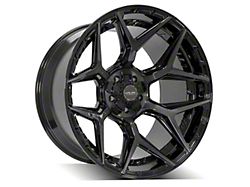 4Play 4P06 Brushed Black Wheel; 20x10; -18mm Offset (11-21 Jeep Grand Cherokee WK2)