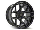 4Play 4P06 Brushed Black Wheel; 20x10; -18mm Offset (18-24 Jeep Wrangler JL)