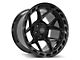 4Play 4P55 Brushed Black Wheel; 20x12 (18-24 Jeep Wrangler JL)