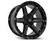 4Play 4P63 Gloss Black with Brushed Face Wheel; 22x10; -18mm Offset (18-24 Jeep Wrangler JL)