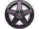 4Play 4PF5 Matte Black Center with Gloss Black Barrel Wheel; 20x9 (18-24 Jeep Wrangler JL)