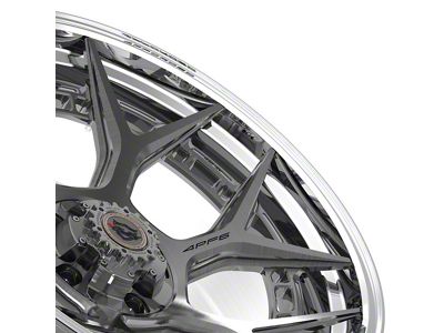 4Play Forged Series 4PF6 Brushed with Tinted Clear Center and Polished Barrel Wheel; 22x10 (18-24 Jeep Wrangler JL)