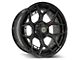 4Play Forged Series 4PF6 Matte Black Center with Gloss Black Barrel Wheel; 22x10 (18-24 Jeep Wrangler JL)