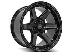 4Play 4P63 Brushed Black Wheel; 20x10 (07-18 Jeep Wrangler JK)