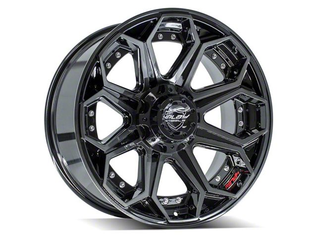 4Play 4P80R Brushed Black Wheel; 20x9 (07-18 Jeep Wrangler JK)