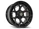 4Play Forged Series 4PF6 Matte Black Center with Gloss Black Barrel Wheel; 22x10 (07-18 Jeep Wrangler JK)