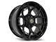 4Play Forged Series 4PF6 Matte Black Center with Gloss Black Barrel 6-Lug Wheel; 22x10; -18mm Offset (16-23 Tacoma)