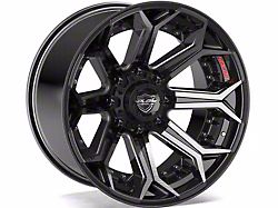 4Play 4P80R Brushed Black 6-Lug Wheel; 20x10; -18mm Offset (17-24 Titan)