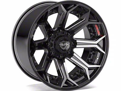 4Play 4P80R Brushed Black 6-Lug Wheel; 20x10; -18mm Offset (17-24 Titan)