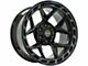 4Play 4P55 Brushed Black 6-Lug Wheel; 20x10; -18mm Offset (16-24 Titan XD)