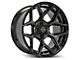 4Play 4P06 Brushed Black 6-Lug Wheel; 20x10; -18mm Offset (22-24 Tundra)