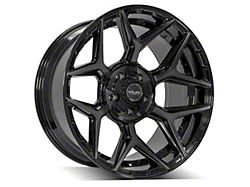 4Play 4P06 Gloss Black with Brushed Face 6-Lug Wheel; 20x10; -18mm Offset (22-24 Tundra)