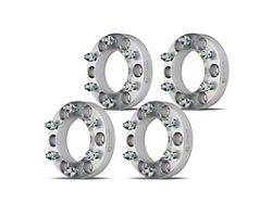 1.25-Inch 6-Lug Wheel Spacers; Black; Set of Four (03-24 4Runner)