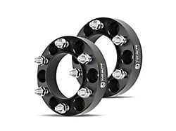 1.25-Inch 6-Lug Wheel Spacers; Black; Set of Two (03-24 4Runner)