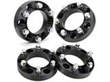 1.25-Inch Hubcentric Pro Billet Wheel Spacers; Black (03-24 4Runner)