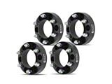 1.50-Inch 6-Lug Wheel Spacers; Black; Set of Four (03-24 4Runner)