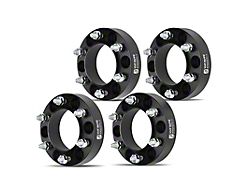 1.50-Inch 6-Lug Wheel Spacers; Black; Set of Four (03-24 4Runner)