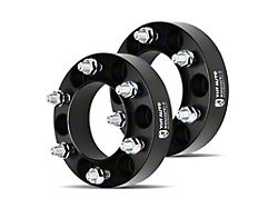 1.50-Inch 6-Lug Wheel Spacers; Black; Set of Two (03-24 4Runner)