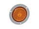 2.50-Inch Round LED Amber Clearance Light with Mounting Flange