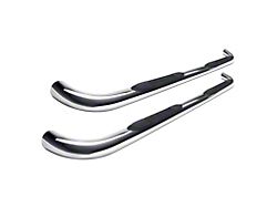 3-Inch Round Side Step Bars; Stainless Steel (10-24 4Runner w/ Lower Rocker Extensions; 22-24 4Runner TRD Sport)