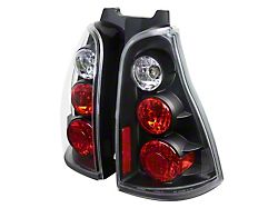 Altezza Tail Lights; Matte Black Housing; Clear Lens (03-05 4Runner)