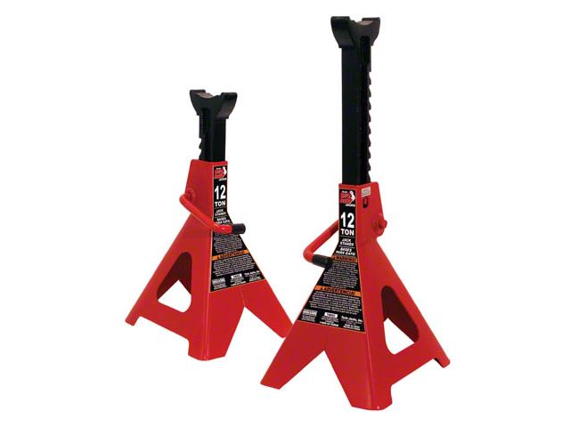 Big Red Jack Stands; 12-Ton Capacity