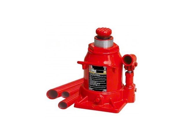 Big Red Stubby Hydraulic Bottle Jack; 20-Ton Capacity