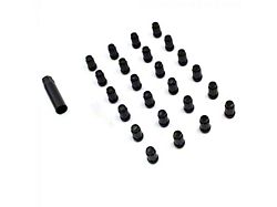 Black 6-Spline Lug Nut Kit; 12mm x 1.5; Set of 24 (03-24 4Runner)