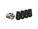 Black Acorn Wheel Locks; M12x1.5; Set of 5 (03-24 4Runner)