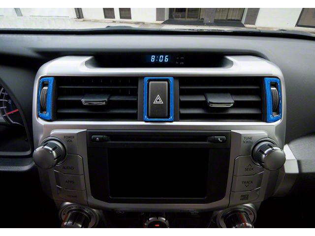 Center Air Vent Accent Trim Strip; Blazing Blue (14-24 4Runner)