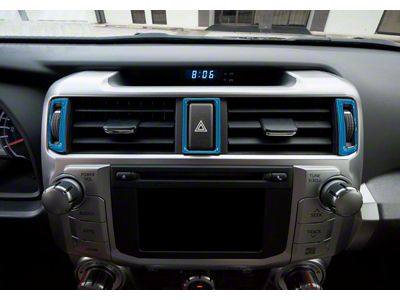 Center Air Vent Accent Trim Strip; Cavalry Blue (14-24 4Runner)