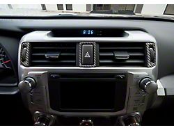 Center Air Vent Accent Trim Strip; Domed Carbon Fiber (14-24 4Runner)