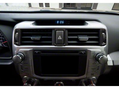 Center Air Vent Accent Trim Strip; Gloss Black (14-24 4Runner)