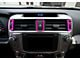 Center Air Vent Accent Trim Strip; Hot Pink (14-24 4Runner)