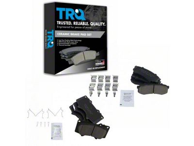 Ceramic Brake Pads; Front and Rear (03-24 4Runner)