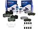 Ceramic Brake Pads with Brake Fluid and Cleaner; Front and Rear (03-24 4Runner)