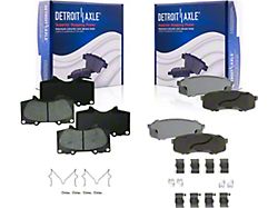 Ceramic Brake Pads; Front and Rear (03-24 4Runner)