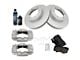 Ceramic 6-Lug Brake Rotor, Pad, Caliper, Brake Fluid and Cleaner Kit; Front (03-09 4Runner w/ 12.56-Inch Front Rotors)