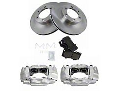 Ceramic 6-Lug Brake Rotor, Pad and Caliper Kit; Front (03-09 4Runner w/ 13.30-Inch Front Rotors)