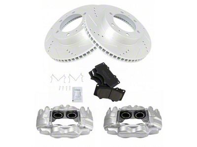 Ceramic Performance 6-Lug Brake Rotor, Pad and Caliper Kit; Front (03-09 4Runner w/ 12.56-Inch Front Rotors)