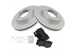 Ceramic Performance 6-Lug Brake Rotor and Pad Kit; Front (10-24 4Runner)