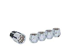 Chrome Acorn Wheel Locks; M12x1.5; Set of 4 (03-24 4Runner)