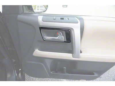 Door Handle Accent Trim; Forged Carbon Fiber (14-24 4Runner)