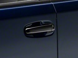 Chrome Delete Door Handle Covers; Gloss Black (10-24 4Runner, Excluding Limited)